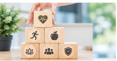 Symbolische Darstellung für Gesundheitsmanagement und Beratung